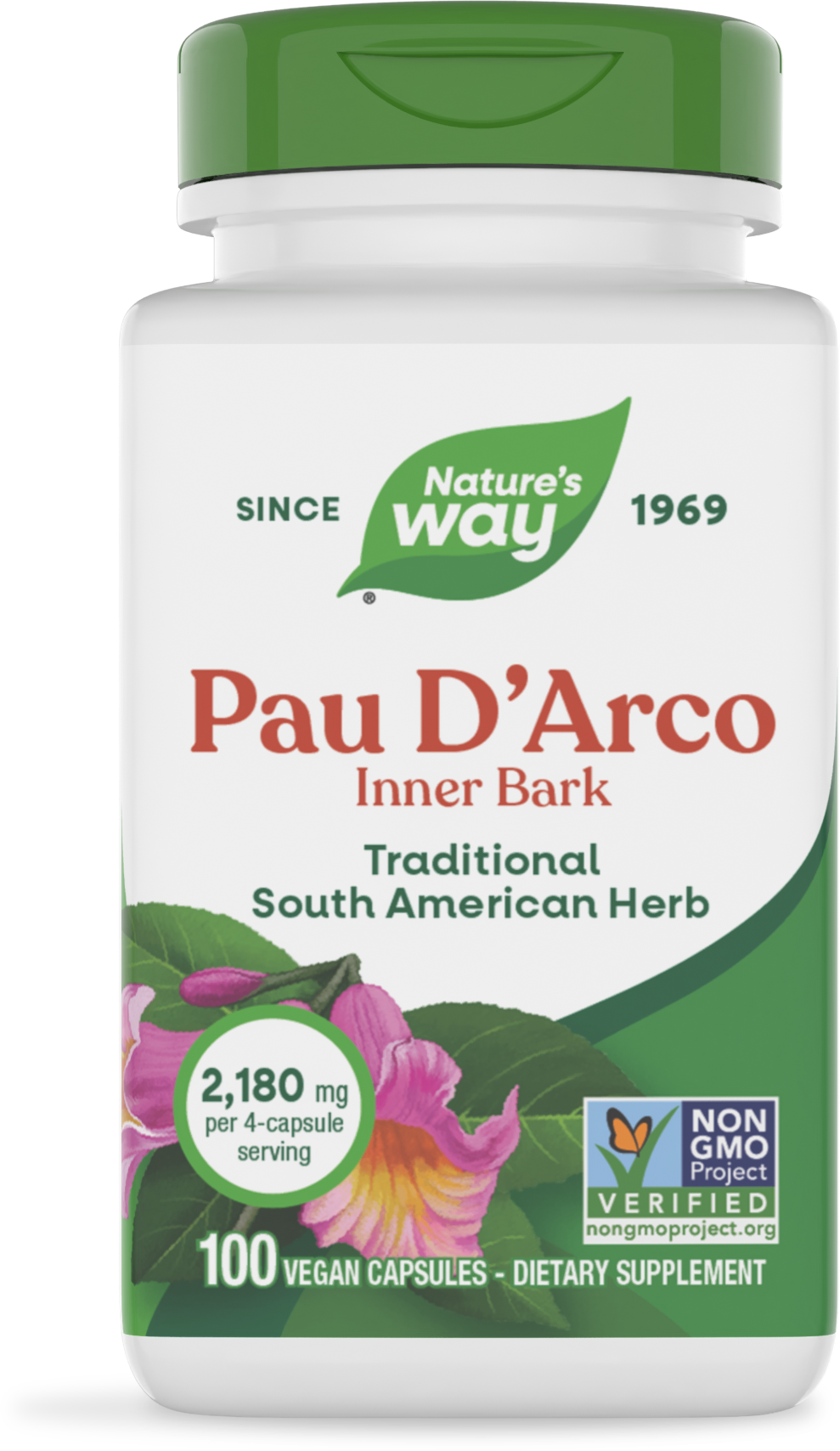 Nature's Way Pau d'Arco Inner Bark 100 капсули