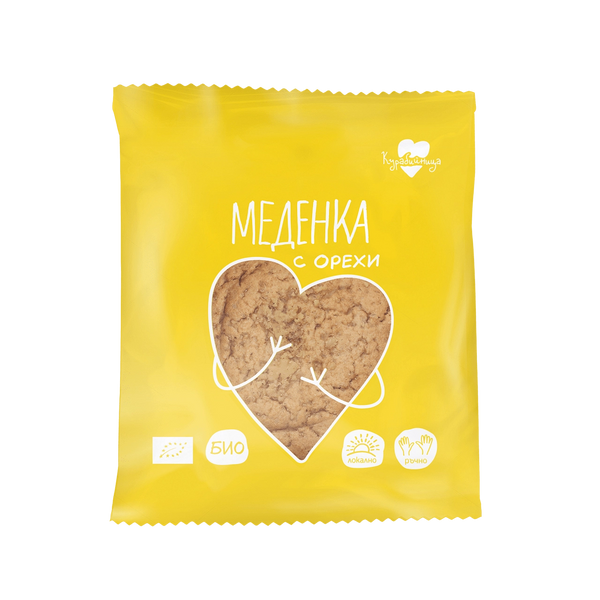 Био меденка с орехи 60г - Курабийница
