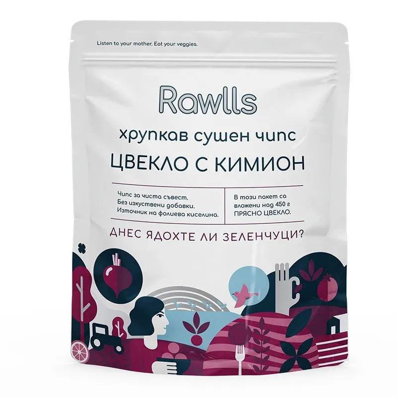 Сушен чипс цвекло с кимион 30г - Роулс