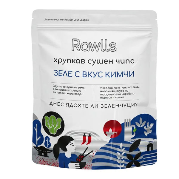 Роулс сушен чипс зеле с кимчи 25г