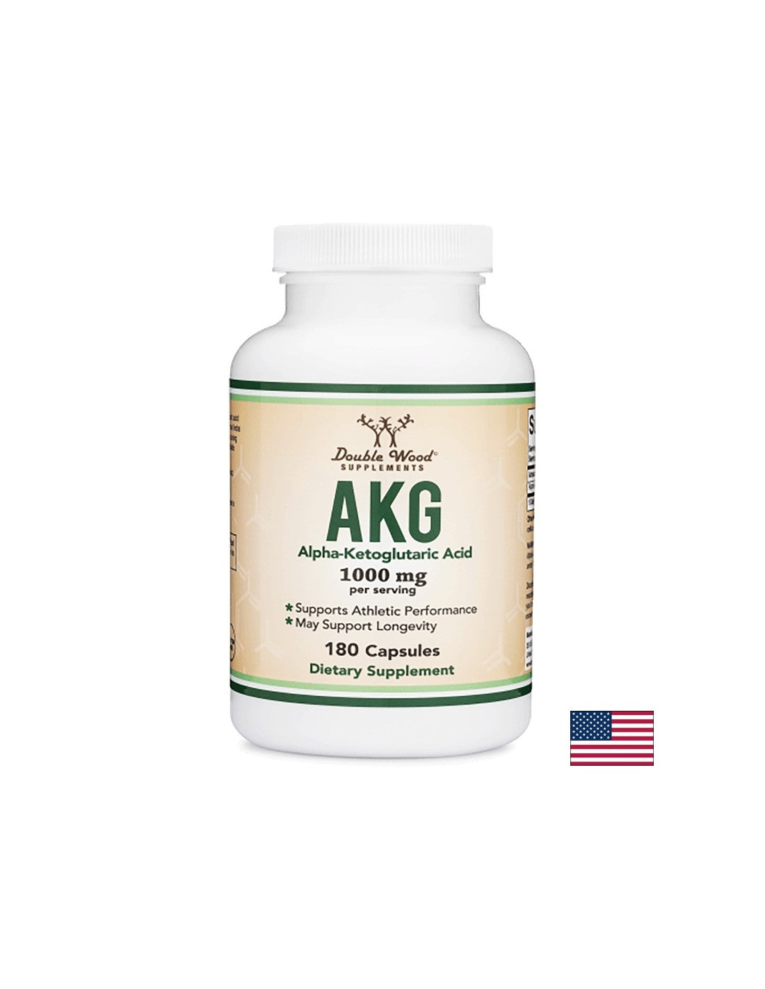 AKG (Alpha Ketoglutaric Acid) / Алфа-кетаглутарова киселина, 180 капсули