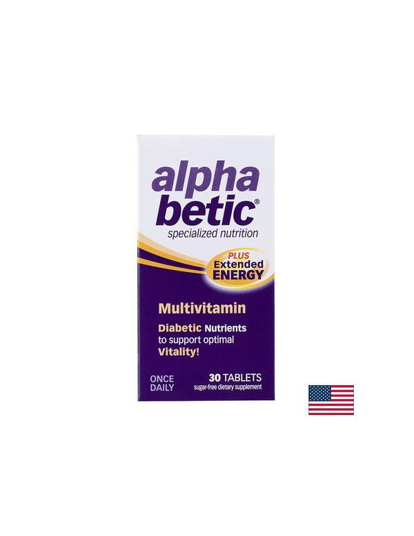 Енергизиращи мултивитамини за диабетици - Alpha betic, 30 таблетки