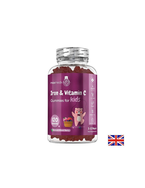 Анемия Желязо 7mg + Витамин С 10mg (за деца) 120 желирани таблетки, с вкус на горски плодове