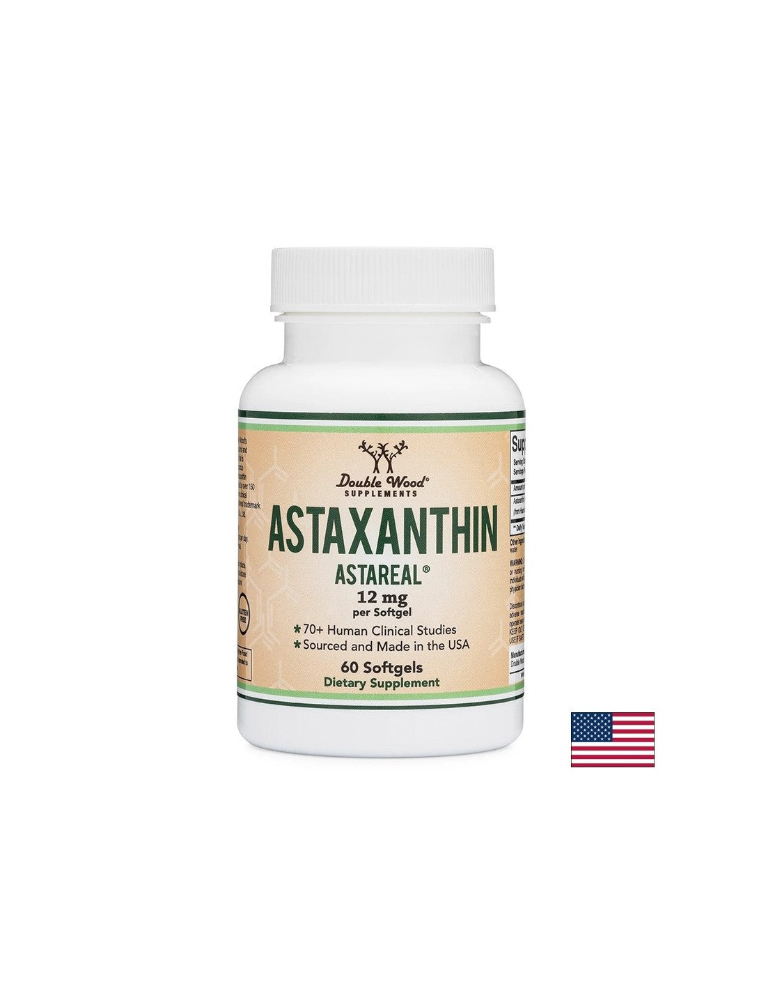 Антиоксидант - Астаксантин (Astaxanthin Astareal), 12mg 60 софтгел капсули