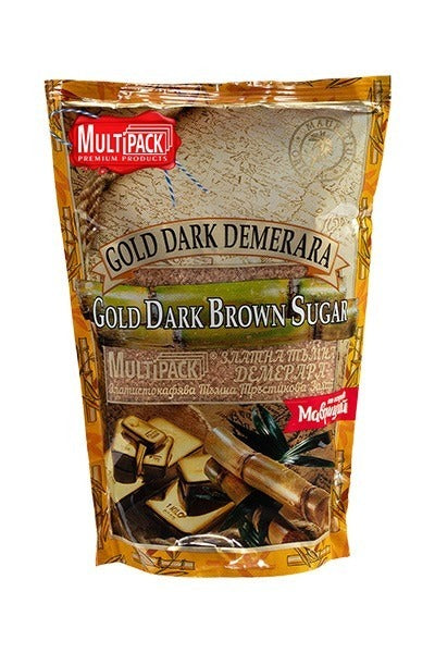 Кафява Тръстикова Захар Multipack Gold Dark Demerara 500г