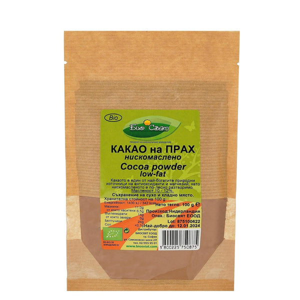 Био Какао на Прах (Алкализирано) 100г