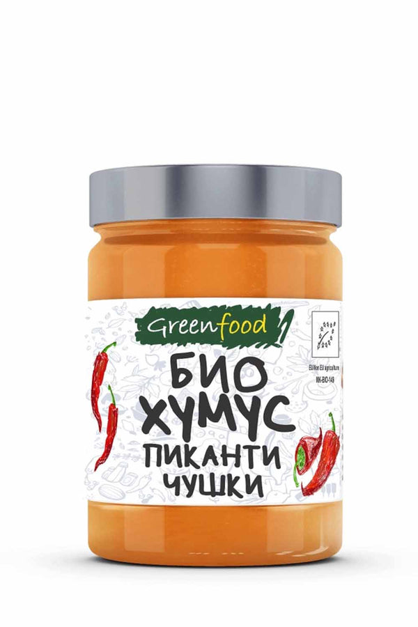 БИО ХУМУС ПИКАНТЕН С ЧУШКИ 280Г
