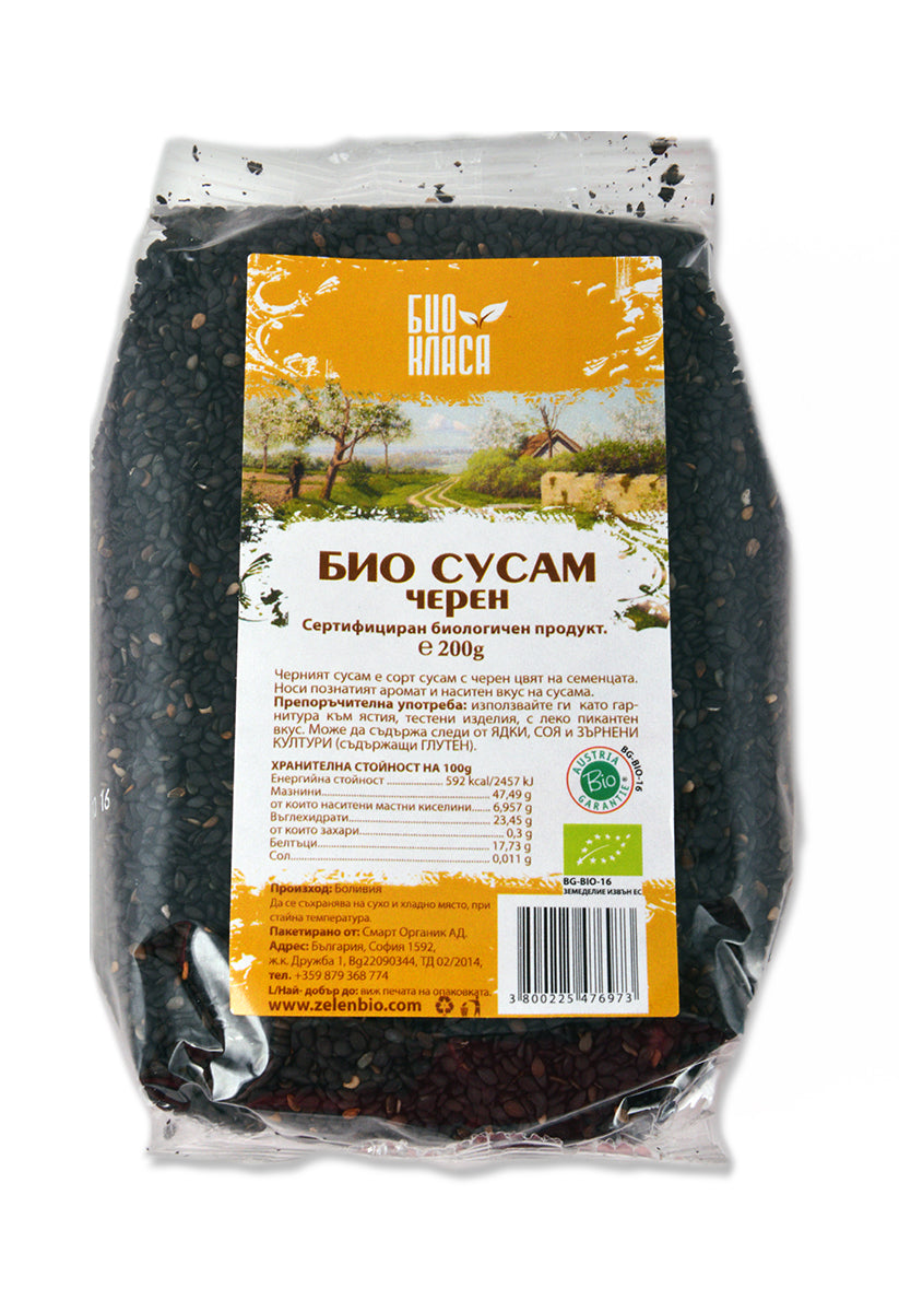 БИО СУСАМ ЧЕРЕН 200Г
