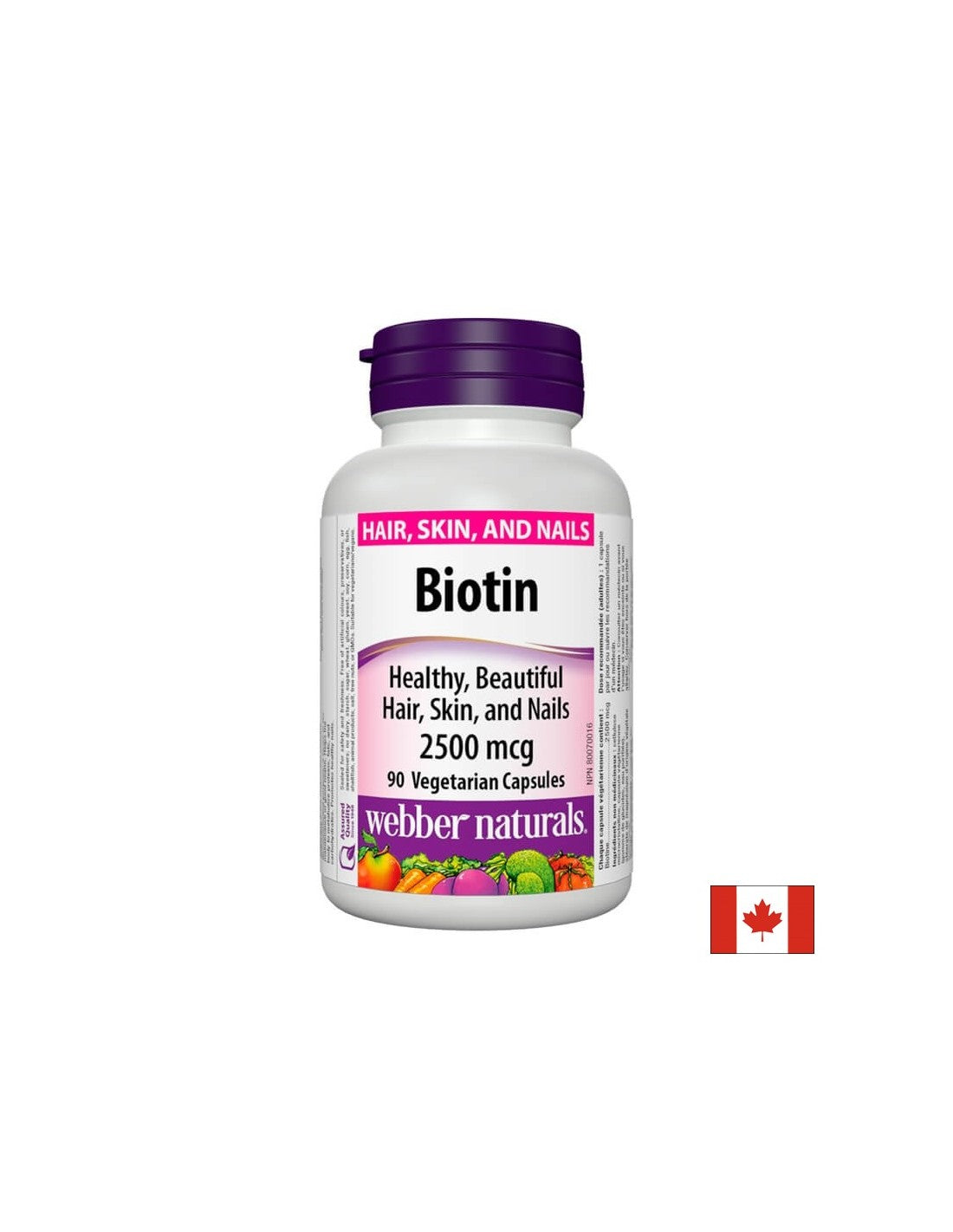 Biotin / Биотин, 2500 µg, 90 капсули