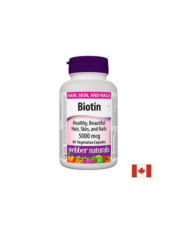 Biotin / Биотин, 5000mcg, 60 капсули