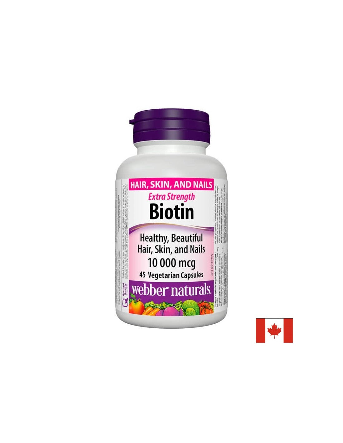 Biotin Extra Strength / Биотин екстра сила, 10000mcg, 45 капсули