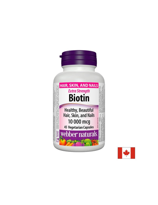 Biotin Extra Strength / Биотин екстра сила, 10000mcg, 45 капсули