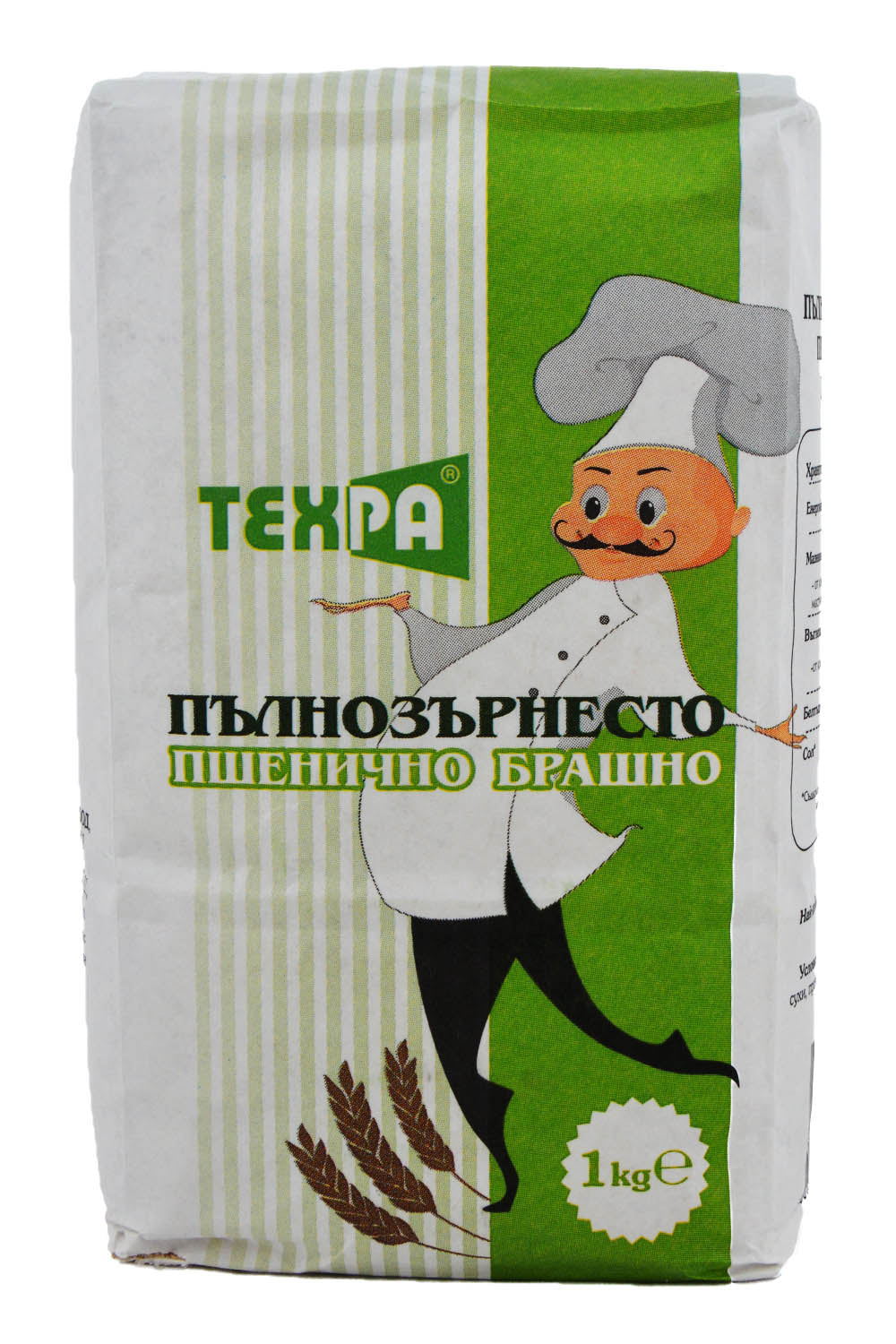БРАШНО ПШЕНИЧНО ПЪЛНОЗЪРНЕСТО 1КГ