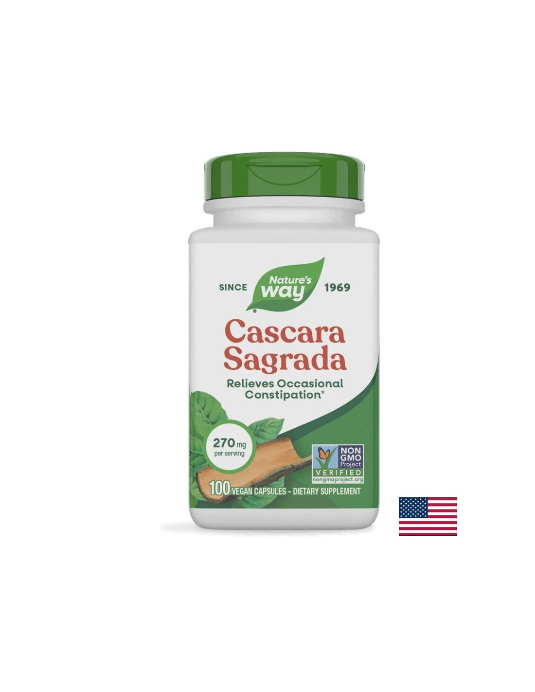 Cascara Sagrada / Зърнастец (кора) 270mg 100 капсули