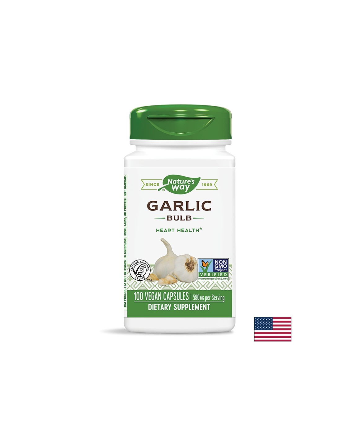 Garlic Bulb / Чесън (луковица) 580mg 100 капсули