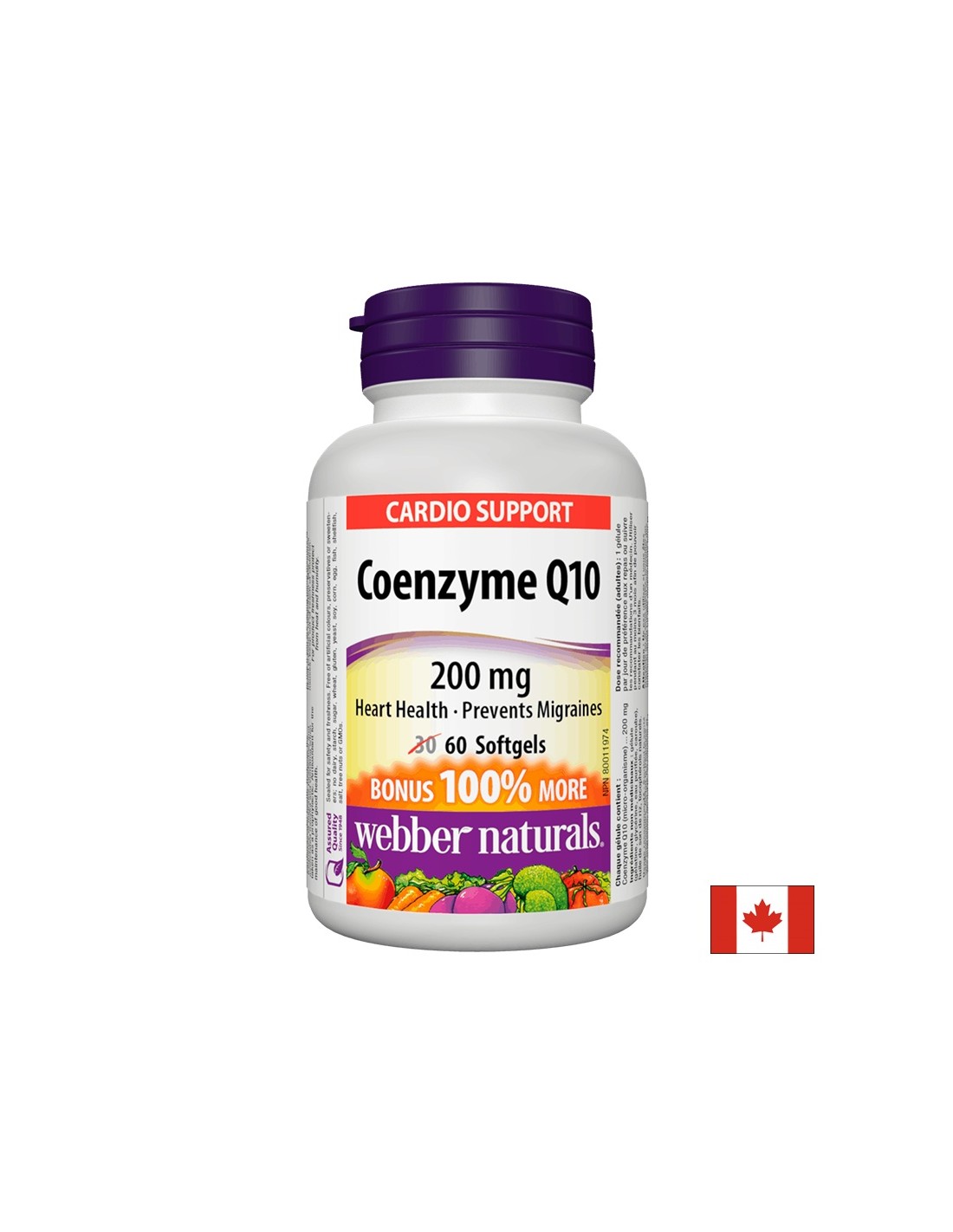 Coenzyme Q10 / Коензим Q10, 200mg, 60 софтгел капсули