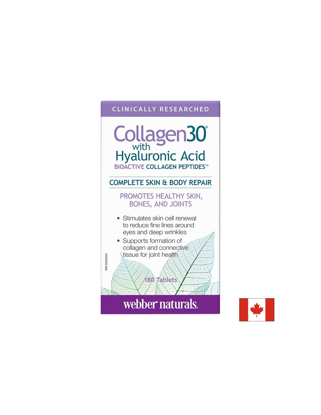 Collagen30 with Hyaluronic Acid / Колаген (биоактивни колагенови пептиди) с хиалуронова киселина, 180 таблетки