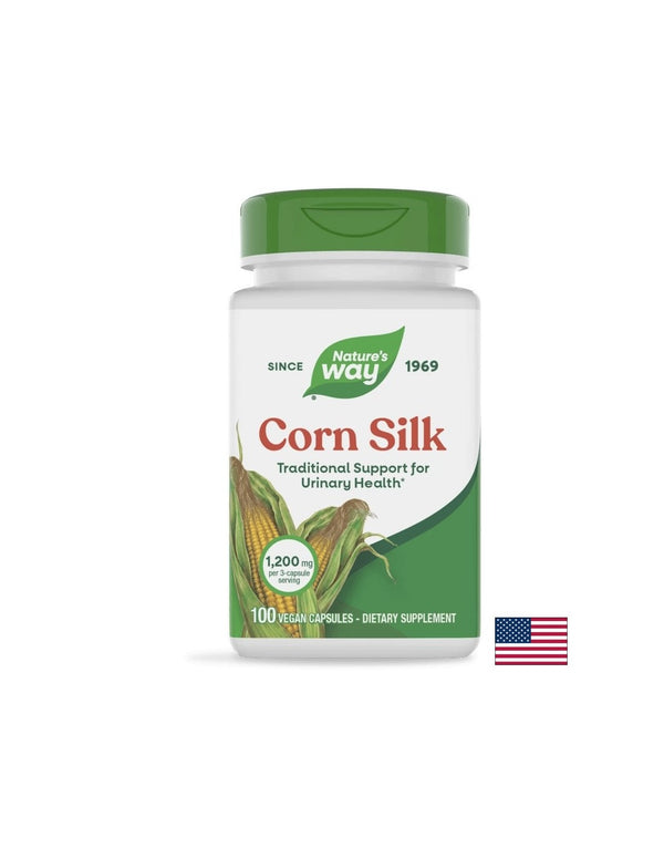 Диуретик за бъбречно здраве - Царевична коса - Corn Silk 400mg, 100 капсули