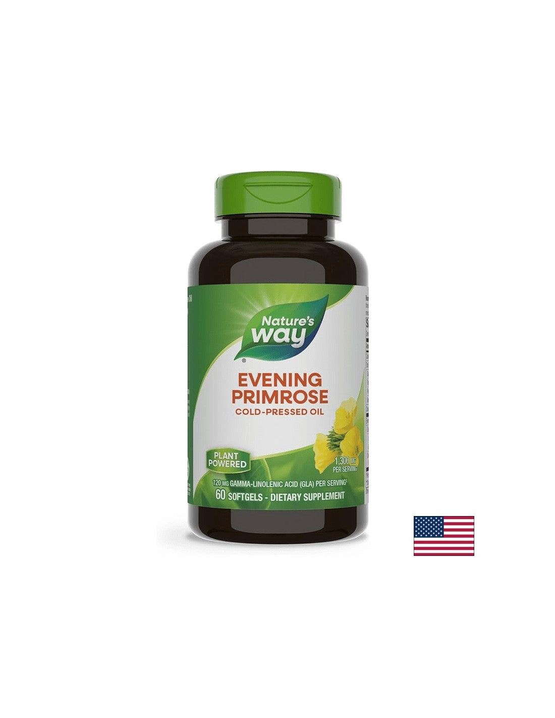 Evening Primrose - Вечерна иглика (масло), 1300mg, 60 софтгел капсули