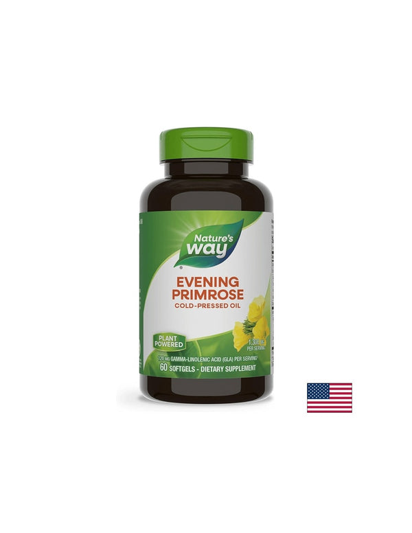 Evening Primrose - Вечерна иглика (масло), 1300mg, 60 софтгел капсули