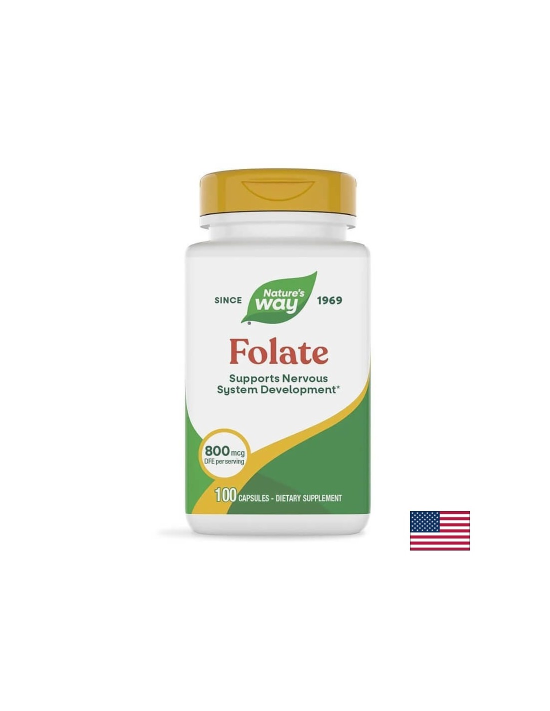 Folate - Фолат 800 µg / Фолиева киселина 480 µg, 100 капсули