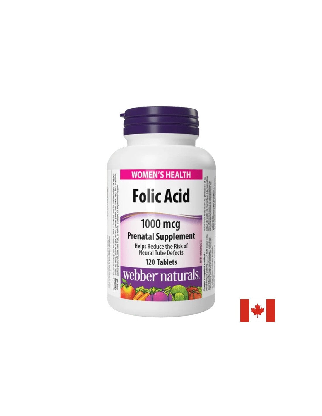 Фолиева киселина 1000 µg, Folic Acid, 120 таблетки