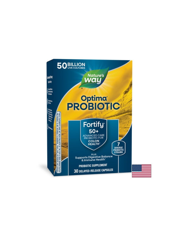 Fortify Optima 50+ – 50 млрд. активни пробиотици 7 щама за хора над 50 г. 30 V-капсули