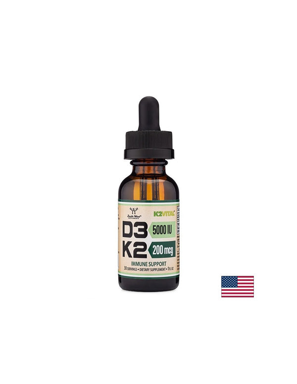Грижа за костите - Витамин D3 5000IU + K2 200 µg, капки, 29.6ml