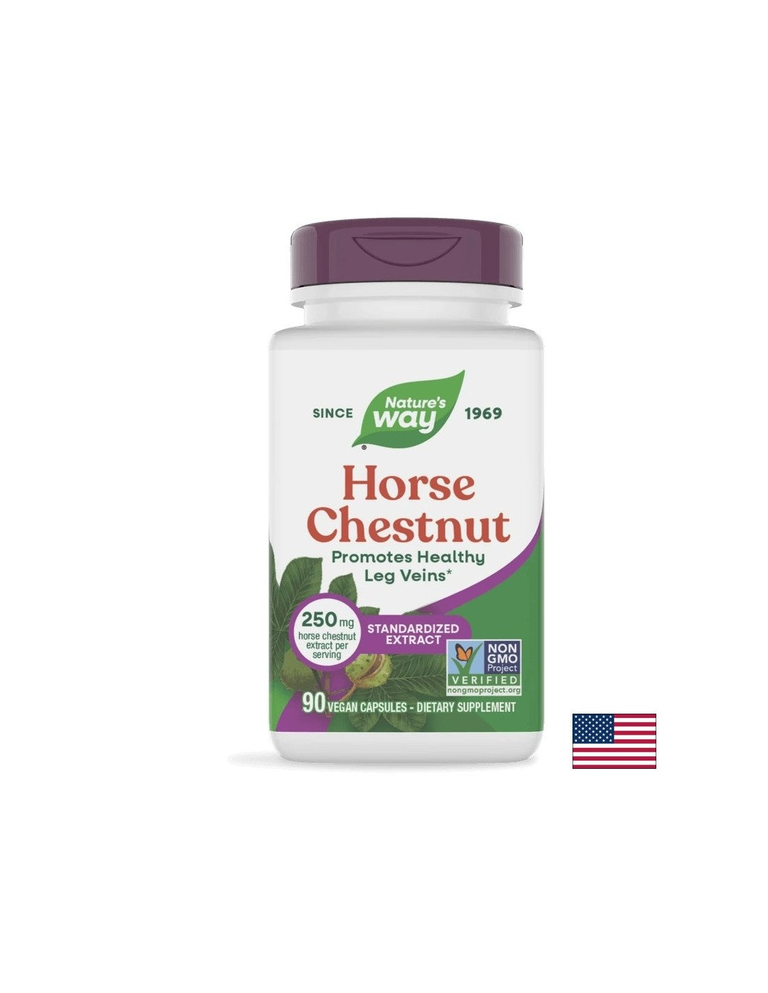 Horse Chestnut - Див кестен екстракт (при разширени вени), 90 капсули