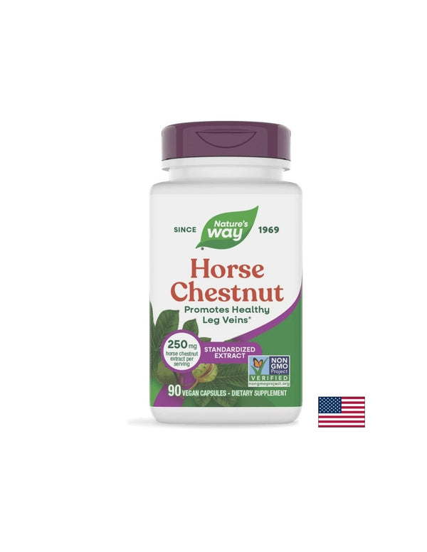 Horse Chestnut - Див кестен екстракт (при разширени вени), 90 капсули