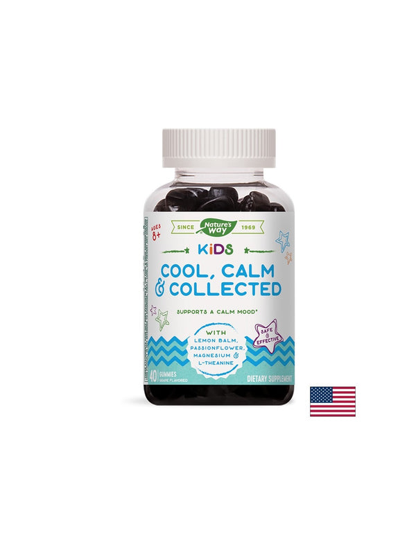Kids Cool, Calm & Collected / С маточина, пасифлора, магнезий, Л-теанин / , 40 желирани таблетки