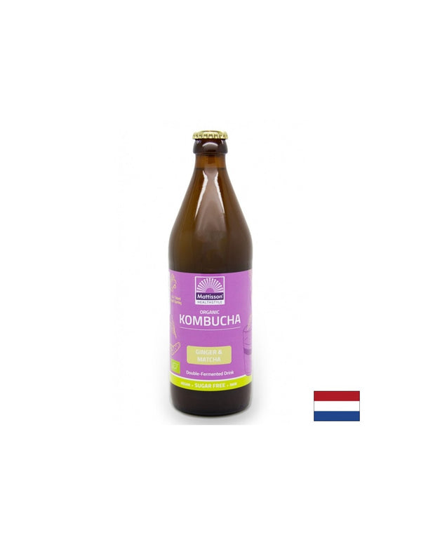 Комбуча с Джинджифил & Матча Био 500ml