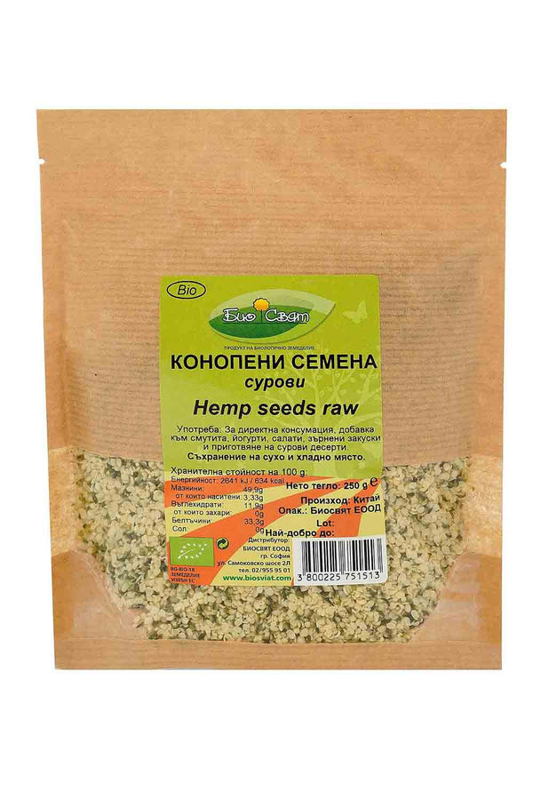 БИО КОНОПЕНО СЕМЕ СУРОВО 250Г