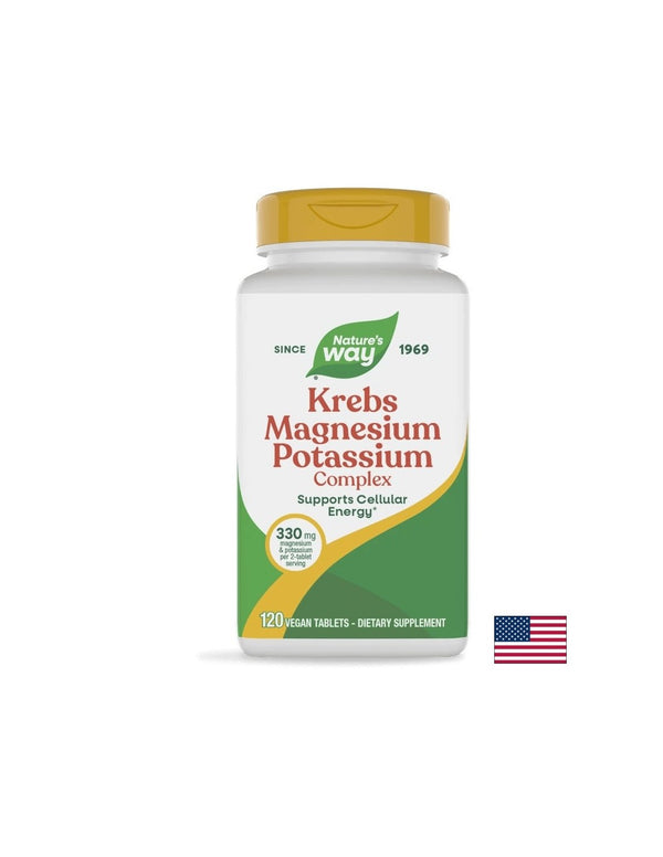 Krebs Magnesium Potassium Complex / Магнезий и Калий (Биоактивен минерален комплекс) 120 таблетки