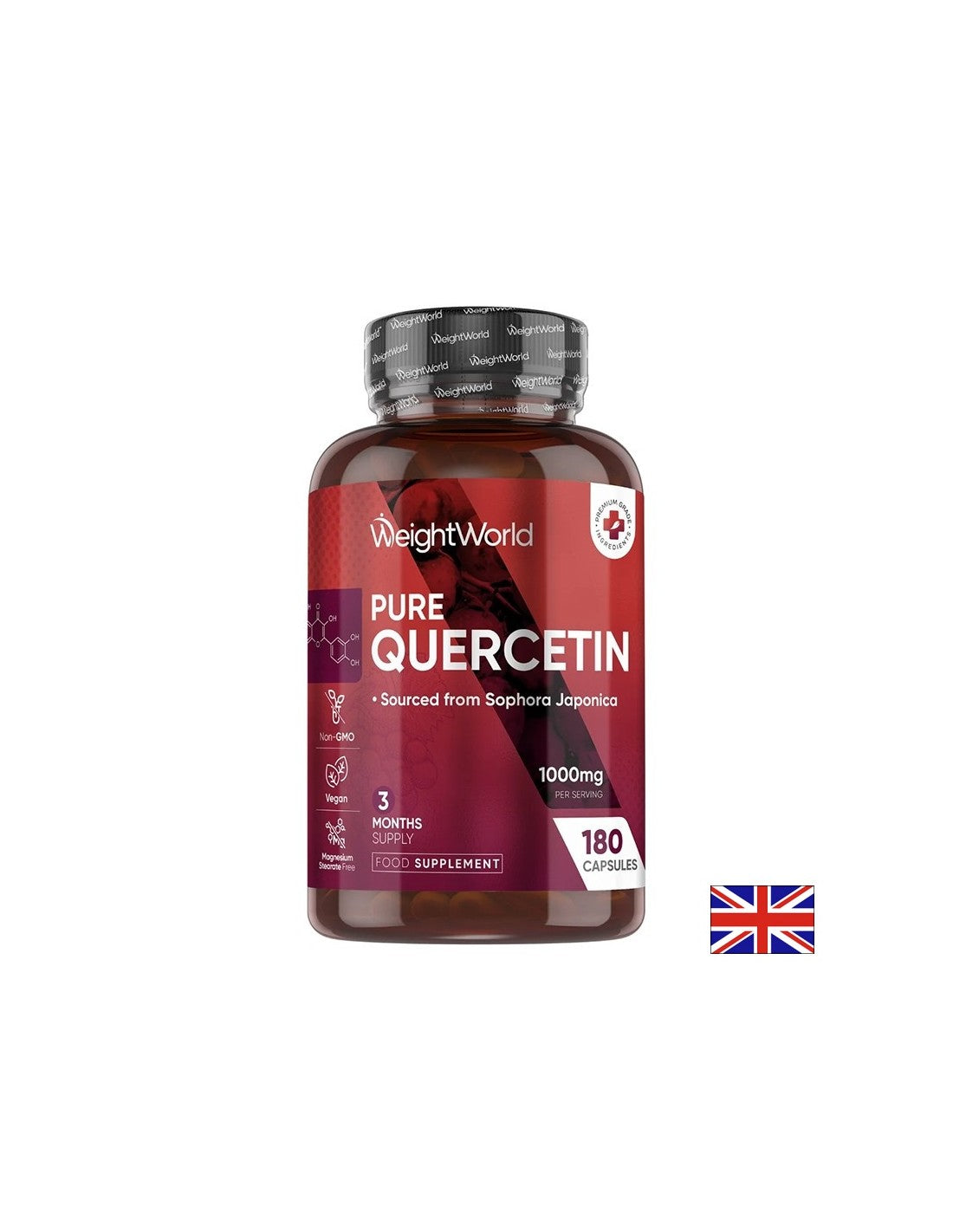 Кверцетин При алергии и отслабен имунитет, 500mg 180 капсули
