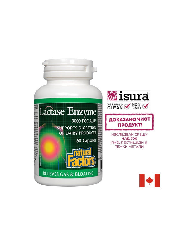 Lactase Enzyme / Лактаза ензим 250mg 60 капсули
