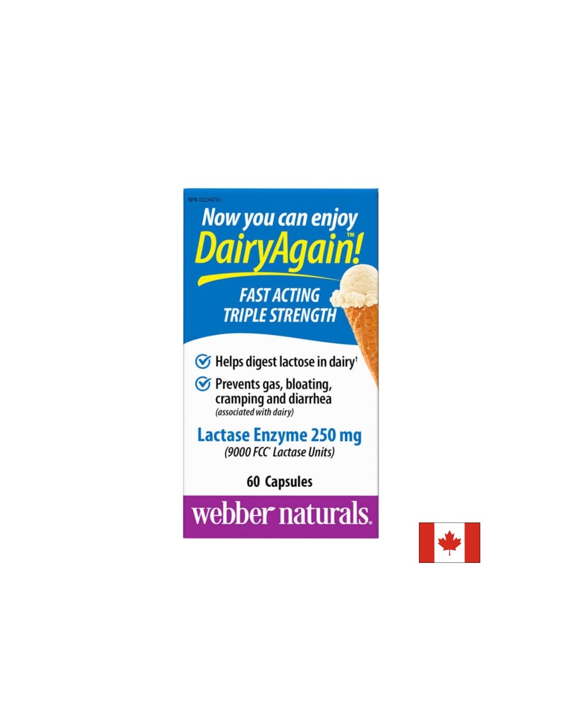 Lactase Enzyme - Лактаза ензим, 60 капсули