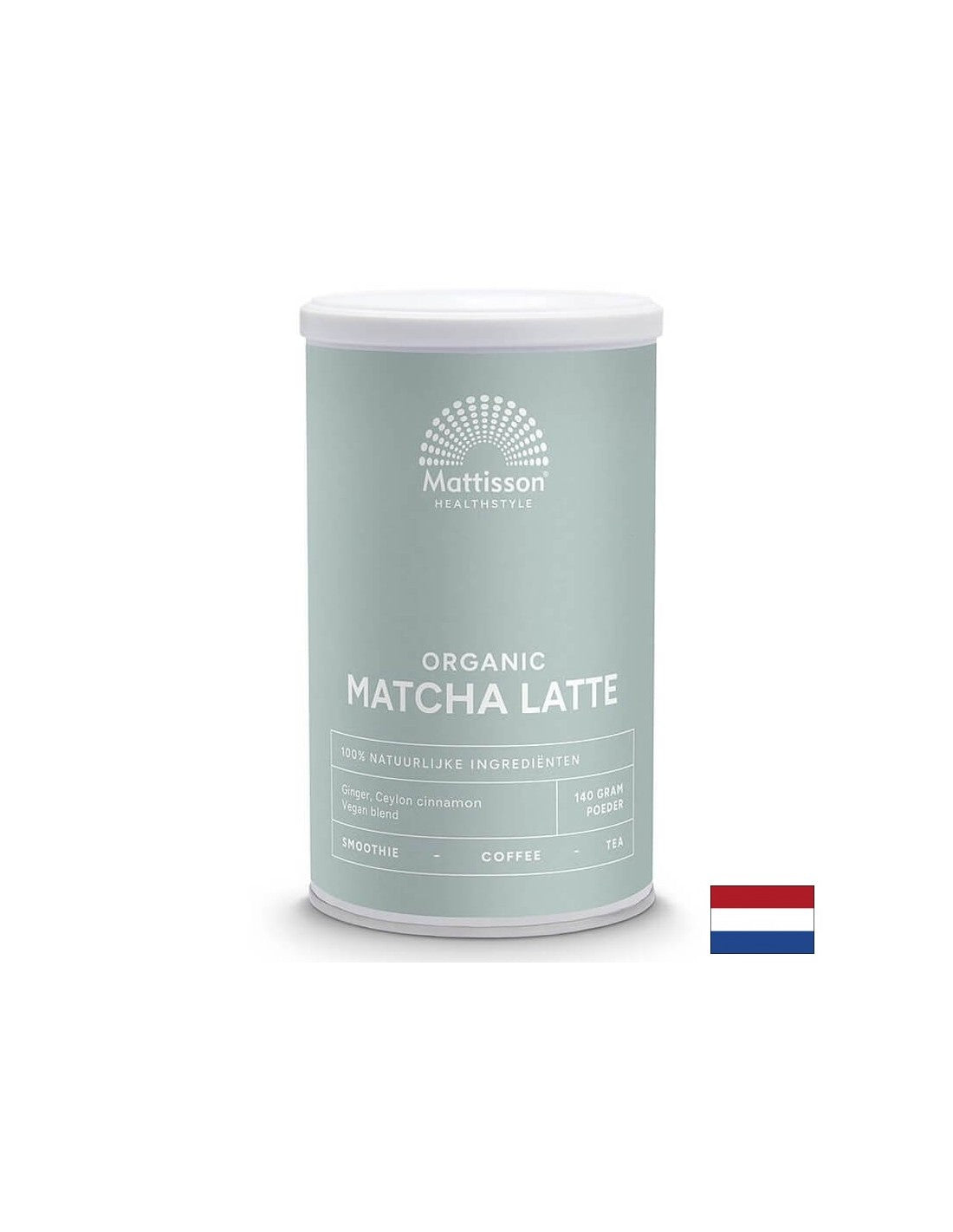 Лате с матча, джинджифил и цейлонска канела Био, 140g прах