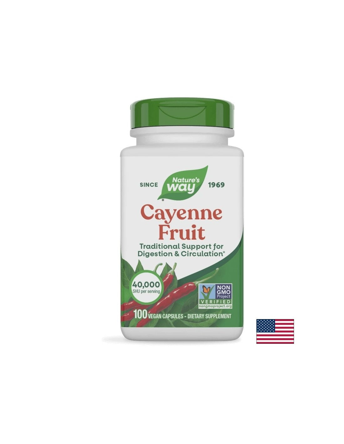 Cayenne Fruit / Лют червен пипер (плод) 450mg 100 капсули