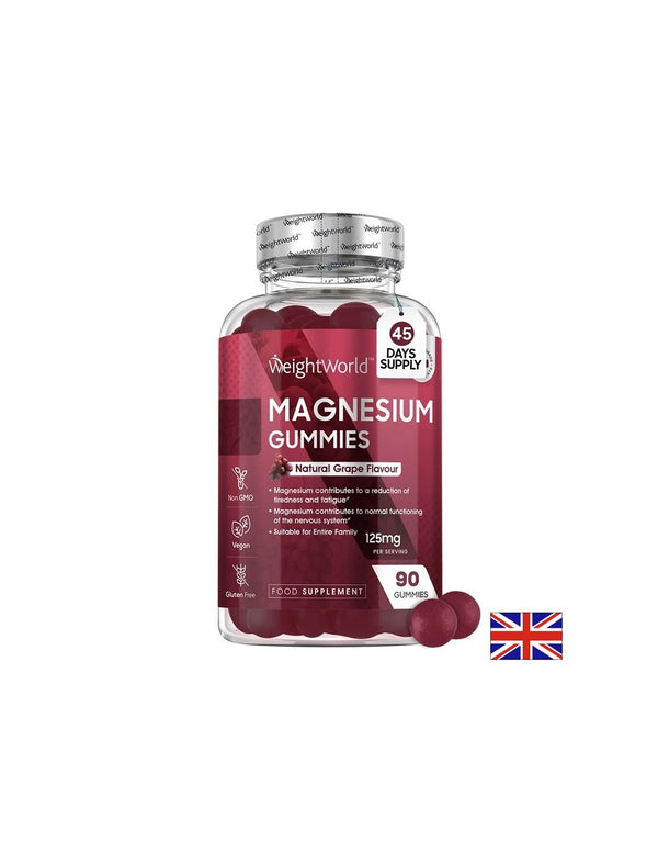 Магнезий цитрат 125mg Мускули, енергия и сърце 90 желирани таблетки