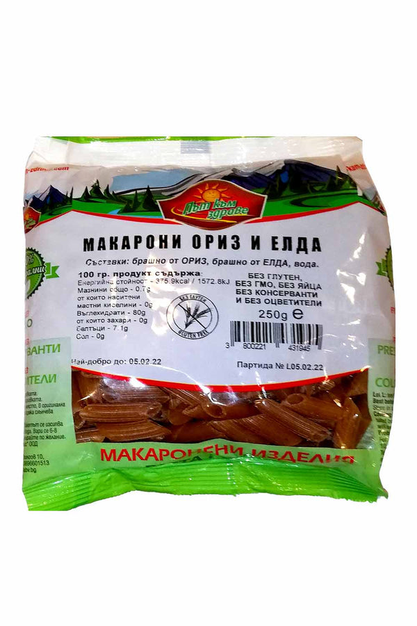 МАКАРОНИ ОТ ОРИЗ И ЕЛДА 250Г