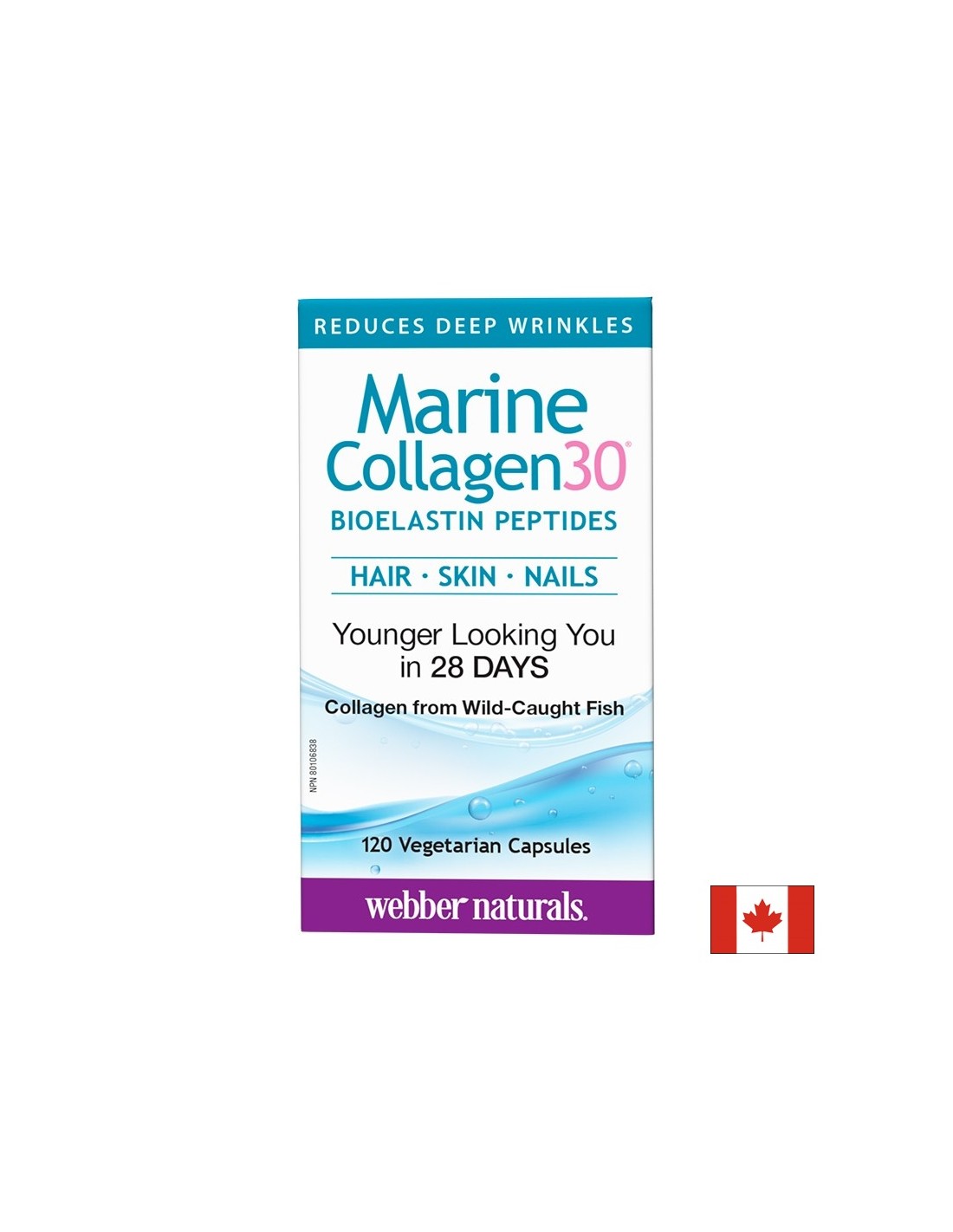 Marine Collagen30 Bioelastin peptides - Морски колаген с био еластинови пептиди, 120 капсули