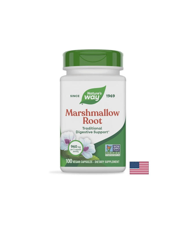 Marshmallow Root / Бяла ружа (корен) 480mg 100 капсули