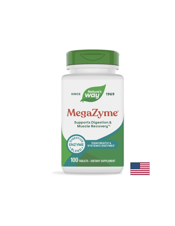 Mega-Zyme Pancreatic Enzymes - Панкреатични ензими, 100 таблетки