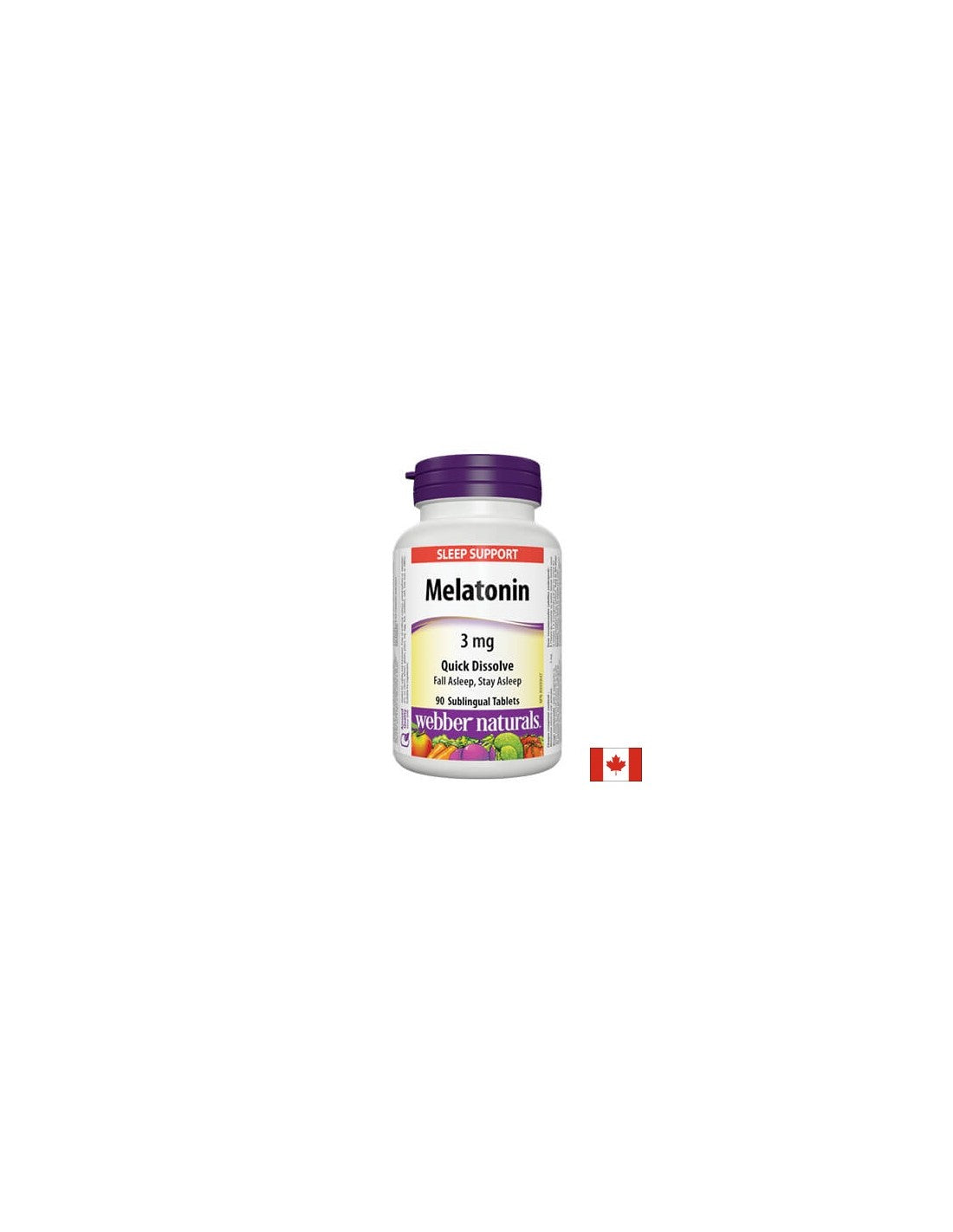 Melatonin / Мелатонин 3mg 90 бързо разтварящи се сублингвални таблетки