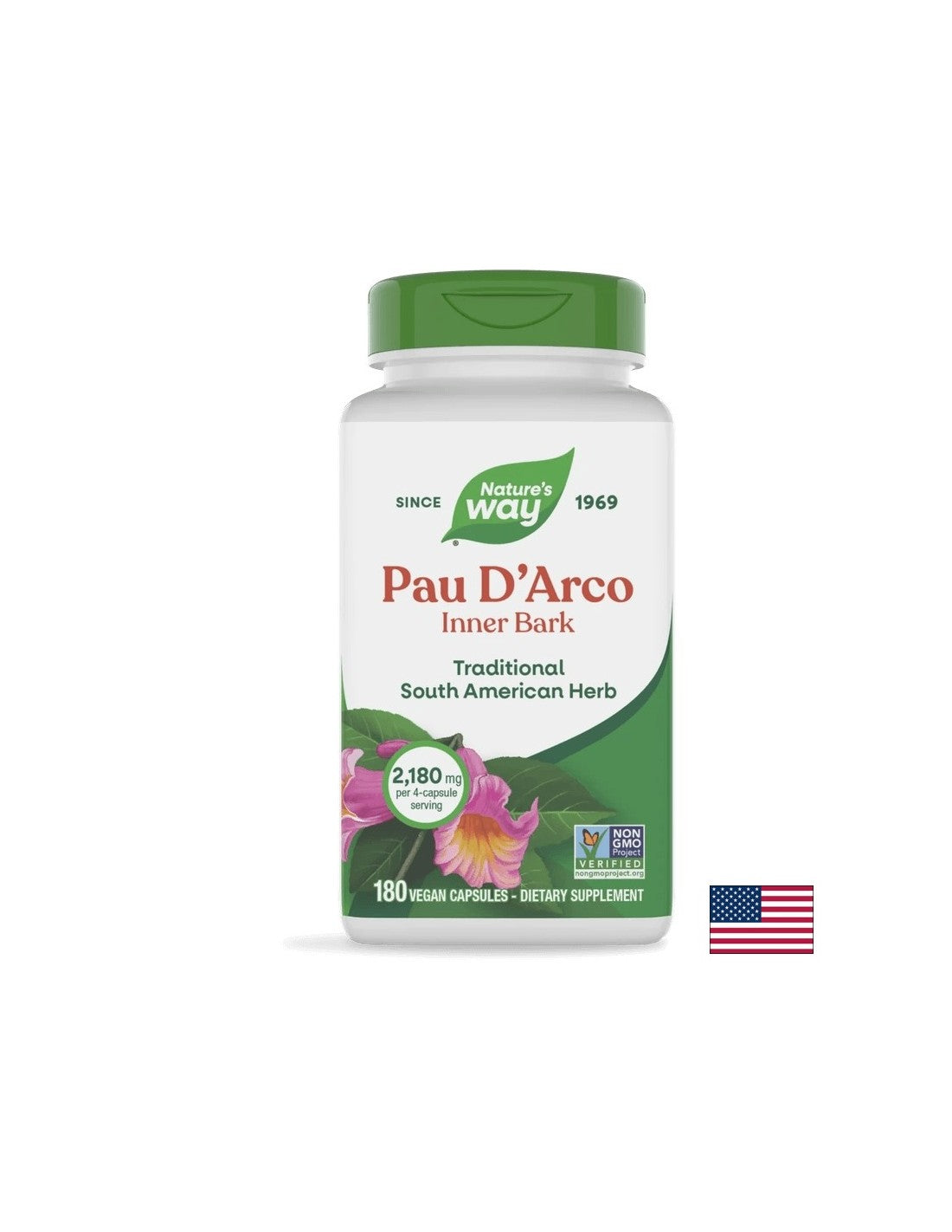 Pau D`Arco Inner Bark / Мравчено дърво (вътрешна кора) 180 капсули
