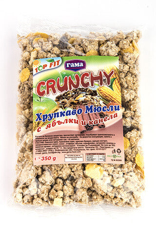 МЮСЛИ ХРУПКАВО С  ЯБЪЛКА И КАНЕЛА 350Г
