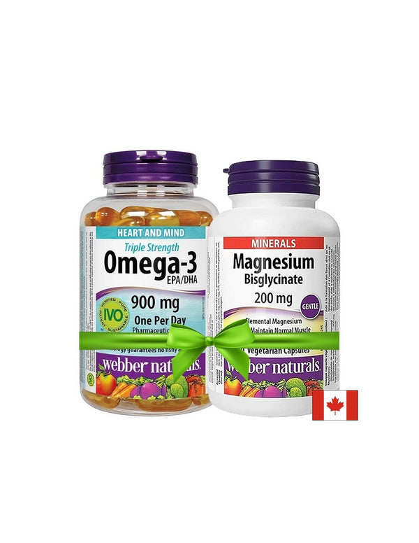 Омега-3 Triple Strength (тройна концентрация) 1425mg 80 софтгел капсули + ПОДАРЪК Магнезий (бисглицинат) 200mg 60 V капсули