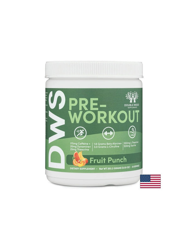 Pre-Workout L-Цитрулин 3000mg + Бета аланин 1600mg + Кофеин 175mg – Енергия и издръжливост, плодов пунш, 253g, 30 дози, прах