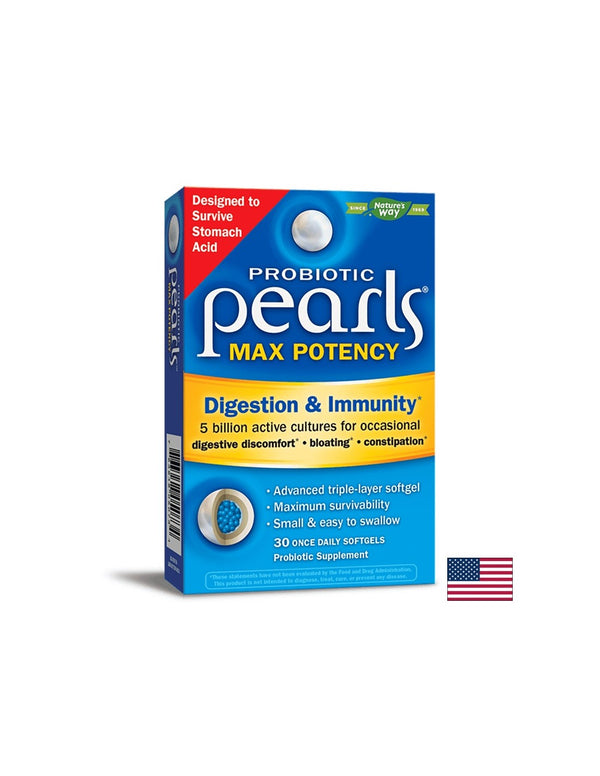 Probiotic Pearls Max Potency Digestion & Immunity / Пърлс пробиотик храносмилане и имунитет, 30 софтгел капсули